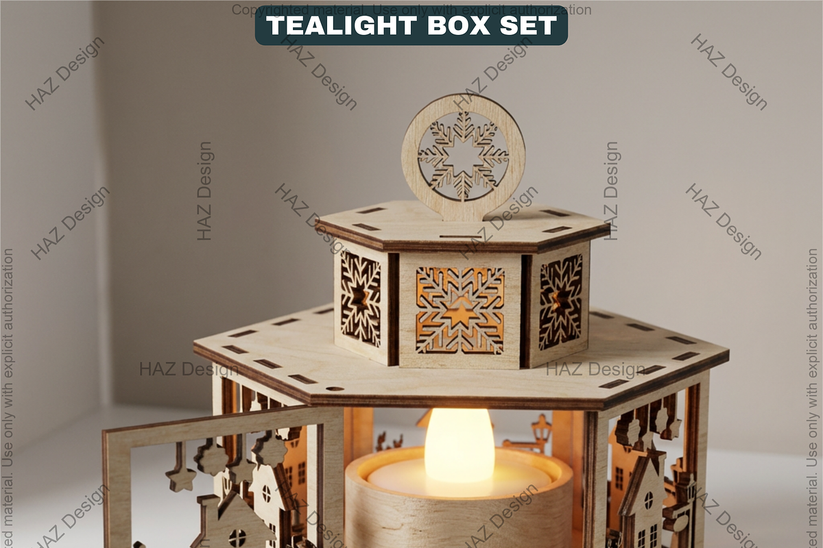 Christmas Candle Holder with Lid, a Graphic by AtacanDigital (Photo 15 of 16)