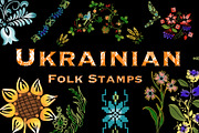Ukrainian Folk motifs stamp brushes, a Graphic by Olga Brinza (Thumbnail 1 of 7)
