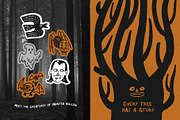 Haunted Hollow: Halloween Kit., a Seasonal Illustration by Red Monkey (Thumbnail 3 of 11)