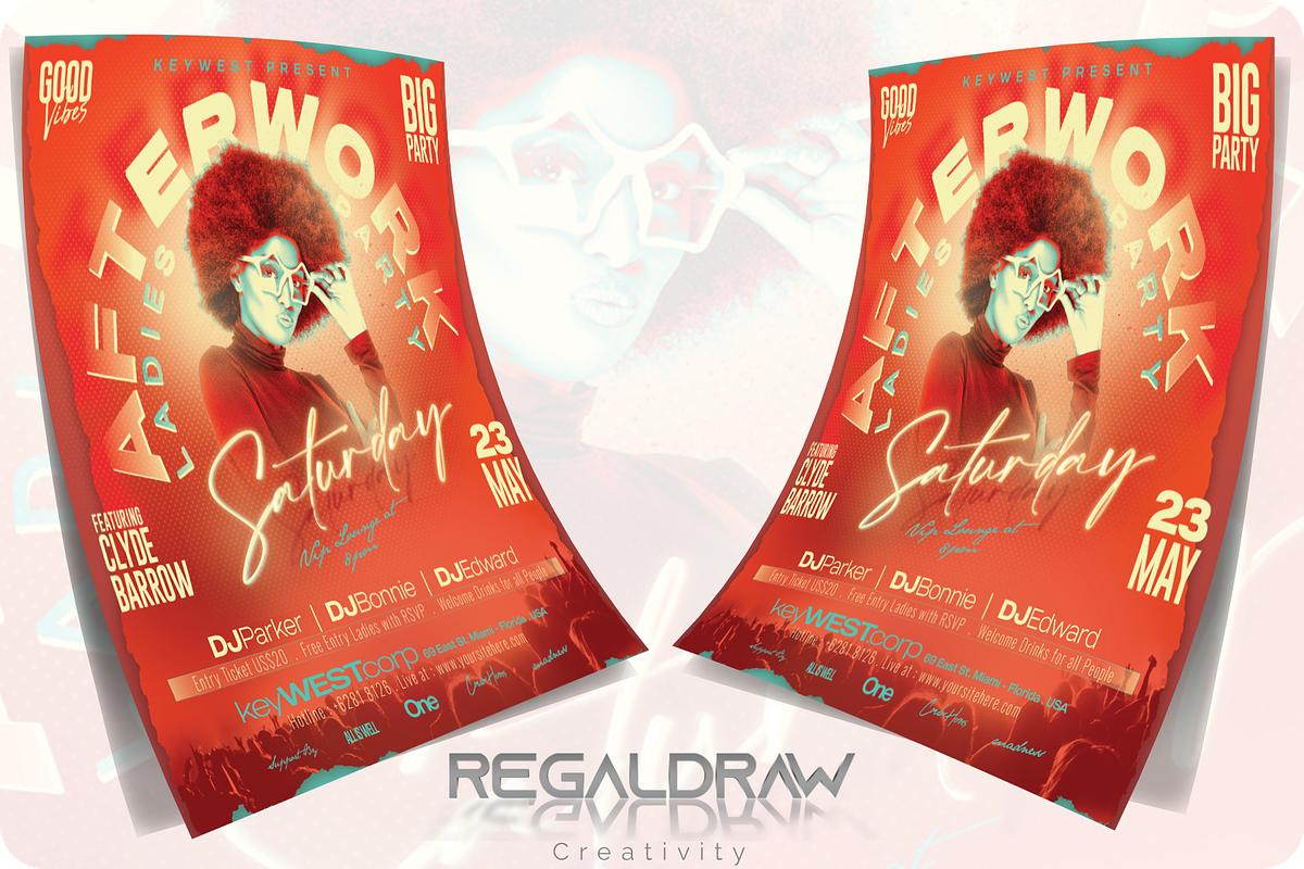 Club Party Flyer Template, a Flyer Template by regalDRAW (Photo 2 of 4)