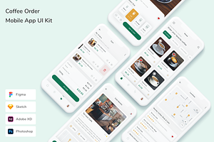 Coffee Order Mobile App UI Kit