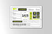 Shipping Fragile Barcode Sticker, a Print Template by Siska Arista (Thumbnail 2 of 3)