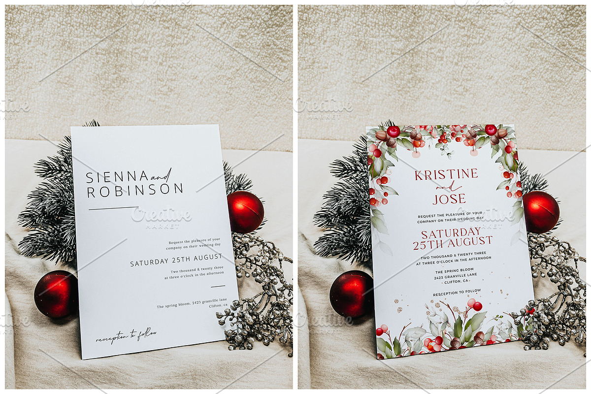 Christmas Card Mockup 5x7, a Print Template by eventpapery (Photo 3 of 3)