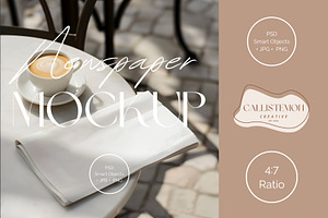 Newspaper Cafe Mockup SC012 - 01