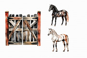 Watercolor Horse Clipart, an Illustration by Libby Wishes (Thumbnail 3 of 4)