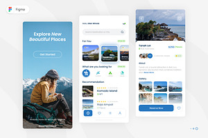Travel Agency Mobile App, an UI Kit Template by Ermedia Studio