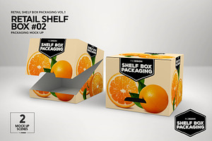 Retail Shelf Box 02 Packaging Mockup