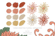 Vintage Japanese Flower Woodcuts, an Object Graphic by Blixa 6 Studios (Thumbnail 10 of 23)