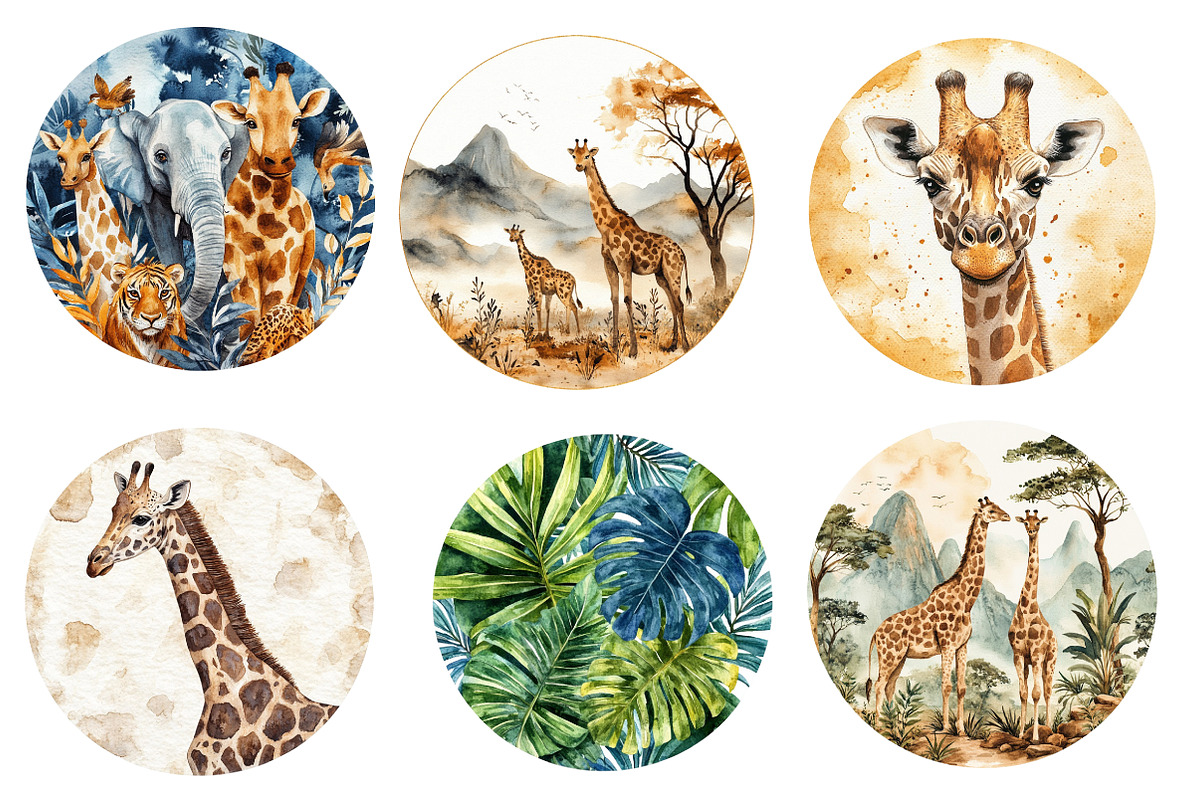 Safari Circles Clipart, an Icon by Designworld (Photo 2 of 6)