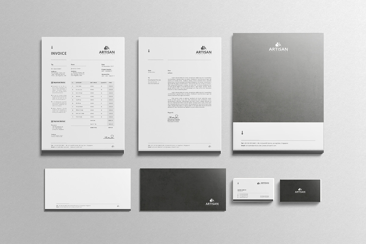 Corporate Identity, a Stationery Template by artisanHR (Photo 1 of 8)
