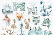 90%OFF! Watercolor Forest Bundle, an Animal Illustration by ArtCreationsDesign (Thumbnail 18 of 18)