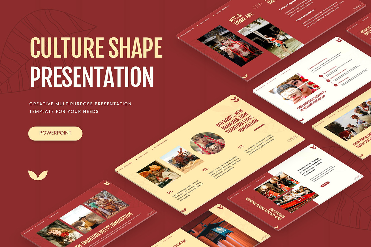 Culture Shape - Powerpoint, a Presentation Template by AQR Studio (Photo 1 of 3)