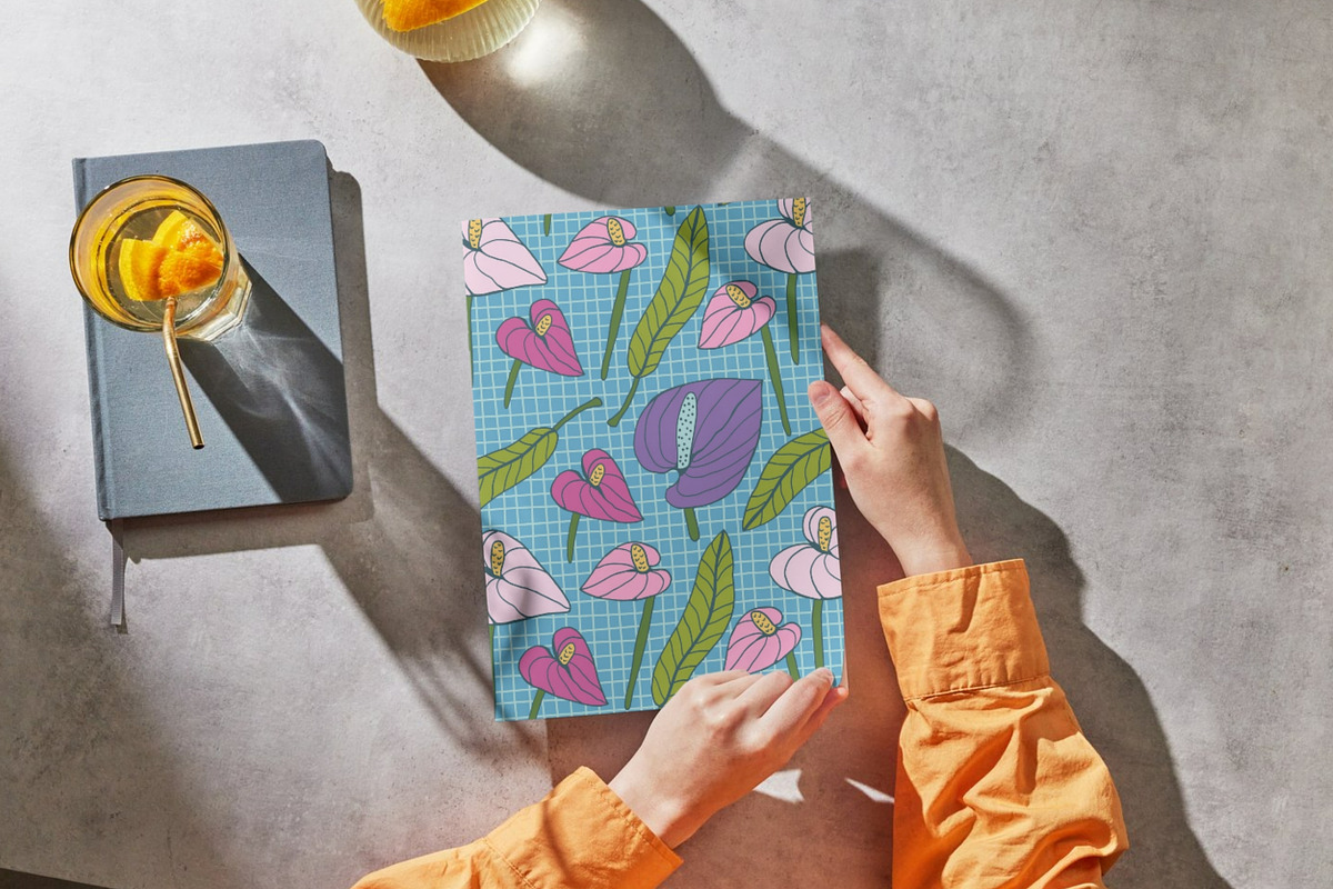 Summer florals & geometric patterns, a Decorative Illustration by CapriceMeDesigns (Photo 15 of 18)
