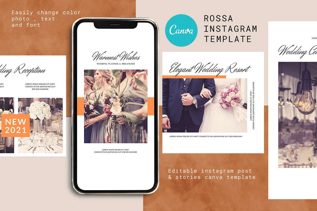 Canva Instagram Template Rossa, a Social Media Template by Lythcreative