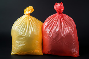 Bright bags on dark ground, a Photo by Beautiful things