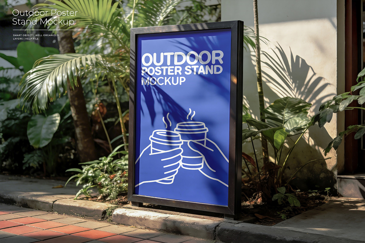 Outdoor Poster Stand Mockup, a Product Mockup by Pitchlook.Studio (Photo 1 of 3)