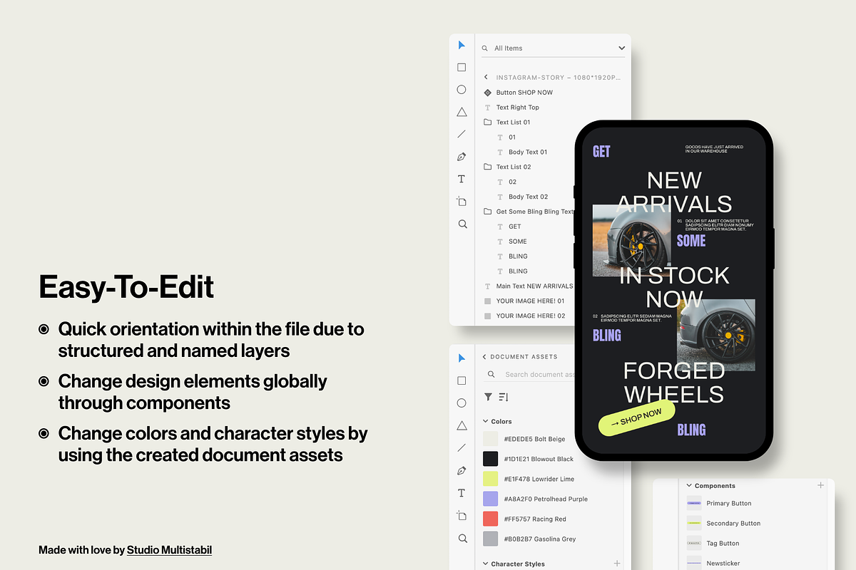 BOOST — 24 Car Tuning Social Stories, a Social Media Template by Studio Multistabil (Photo 2 of 5)