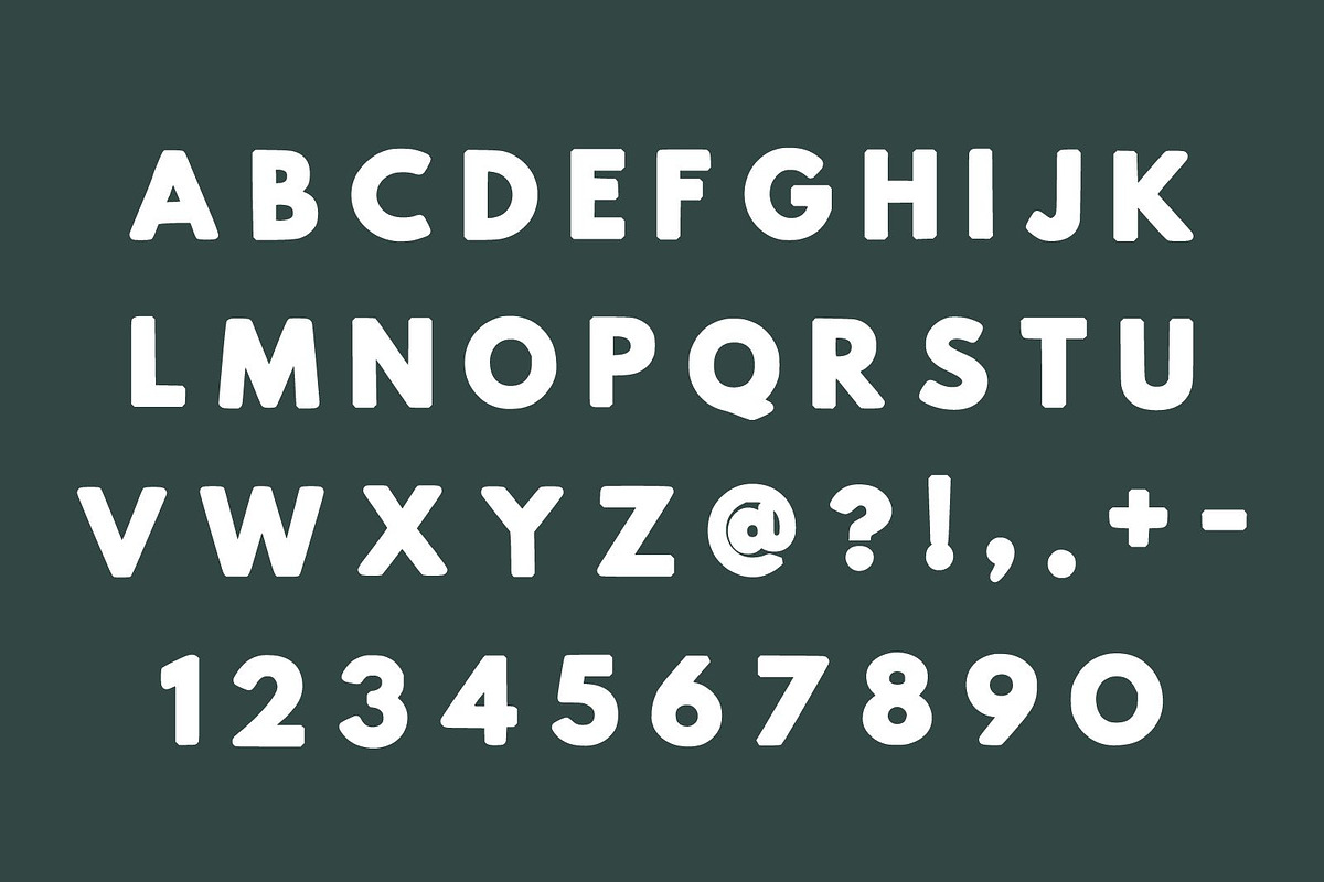 Bold Fat Modern Font, a Sans Serif Font by Fourteen Letter (Photo 4 of 5)
