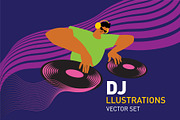 DJ illustrations set, a Person Illustration by lenlis (Thumbnail 2 of 13)