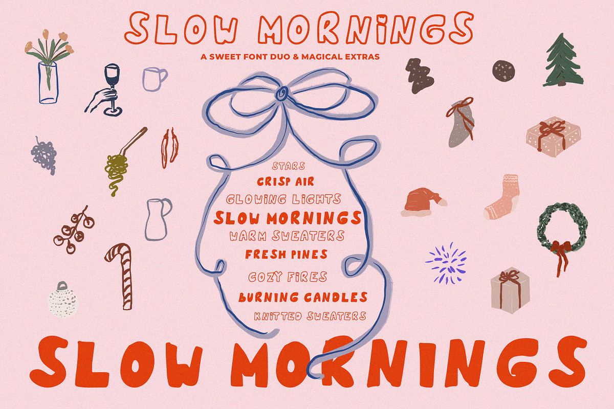 Handmade Font Duo + Christmas Icons, a Handwritten Font by Laras Wonderland (Photo 1 of 13)