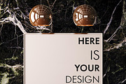 Mockup posters on a marble wall, a Print Template by FilL239 (Thumbnail 7 of 13)