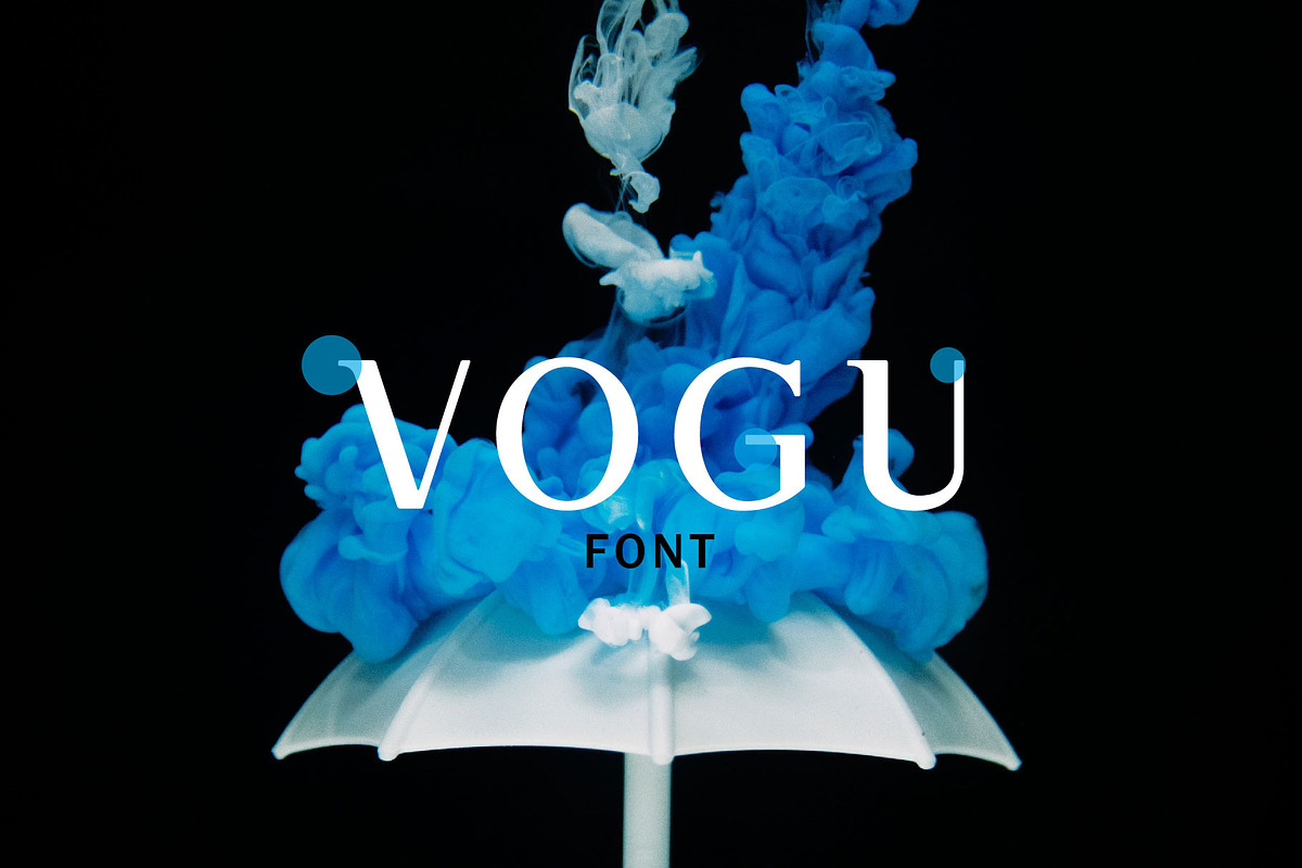 Vogu-Font | With 5 Free Mockups