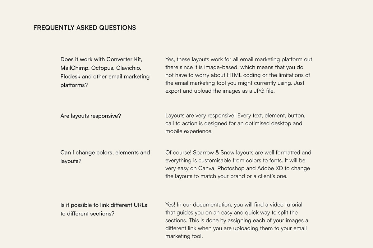 Thyme Newsletter Templates - Canva, an Email Template by Sparrow & Snow (Photo 3 of 20)