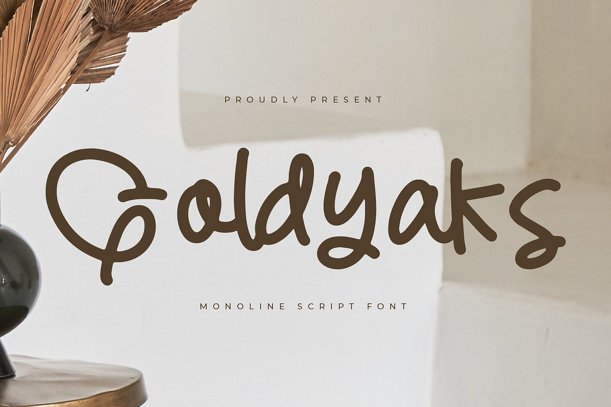 Goldyaks, a Script Font by Integritype Studio (Photo 1 of 15)