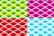 Wave seamless patterns. 3d effect., a Pattern Graphic by Evgeniya Dzhumm (Thumbnail 3 of 8)