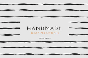 Handmade Striped Patterns, a Pattern Graphic by Emma Make