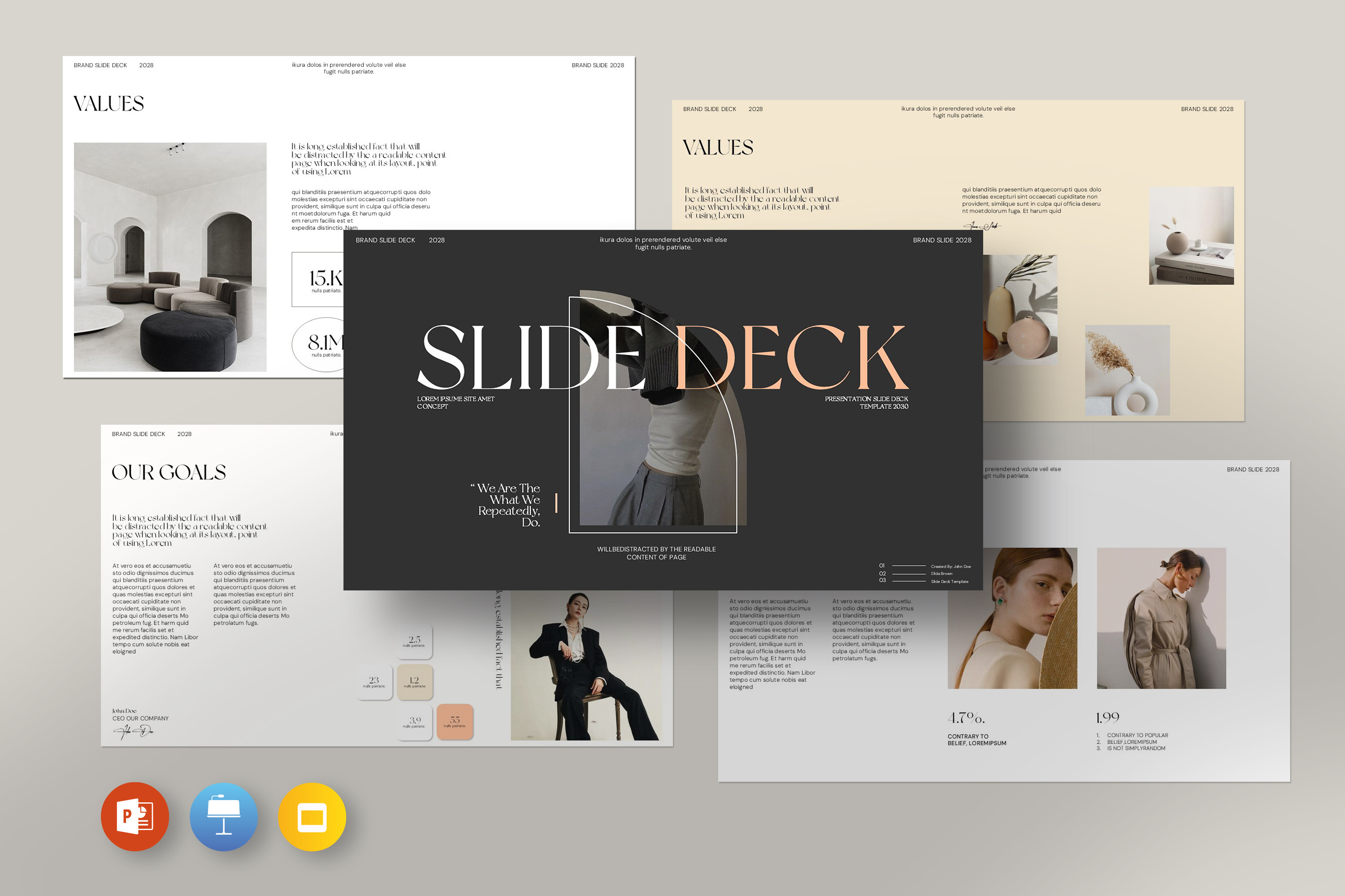 Slide Deck Presentation Template, a Presentation Template by evgenystudio