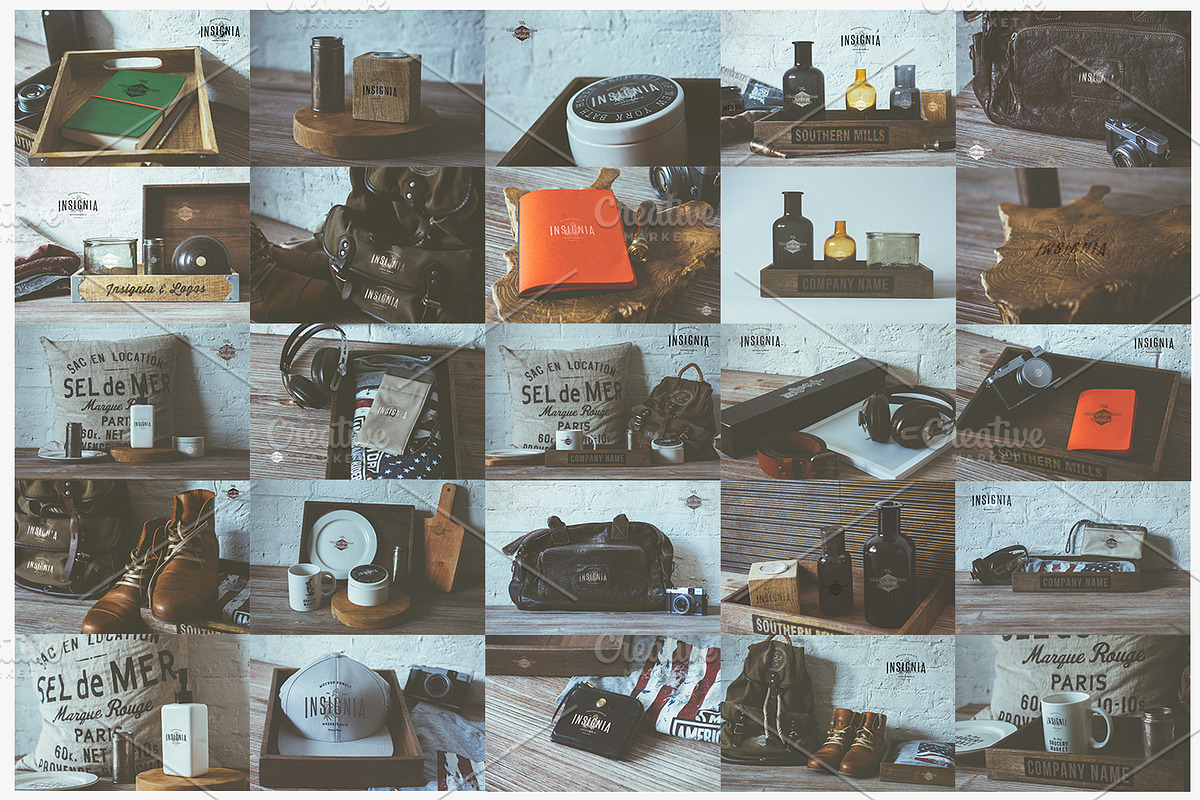 75 Hip Logo Overlay Mock-Ups BUNDLE, a Packaging Mockup by Madebyvadim (Photo 3 of 5)