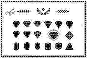 Diamond Tattoos Vector Pack, a Decorative Illustration by Vector Clash (Thumbnail 4 of 4)