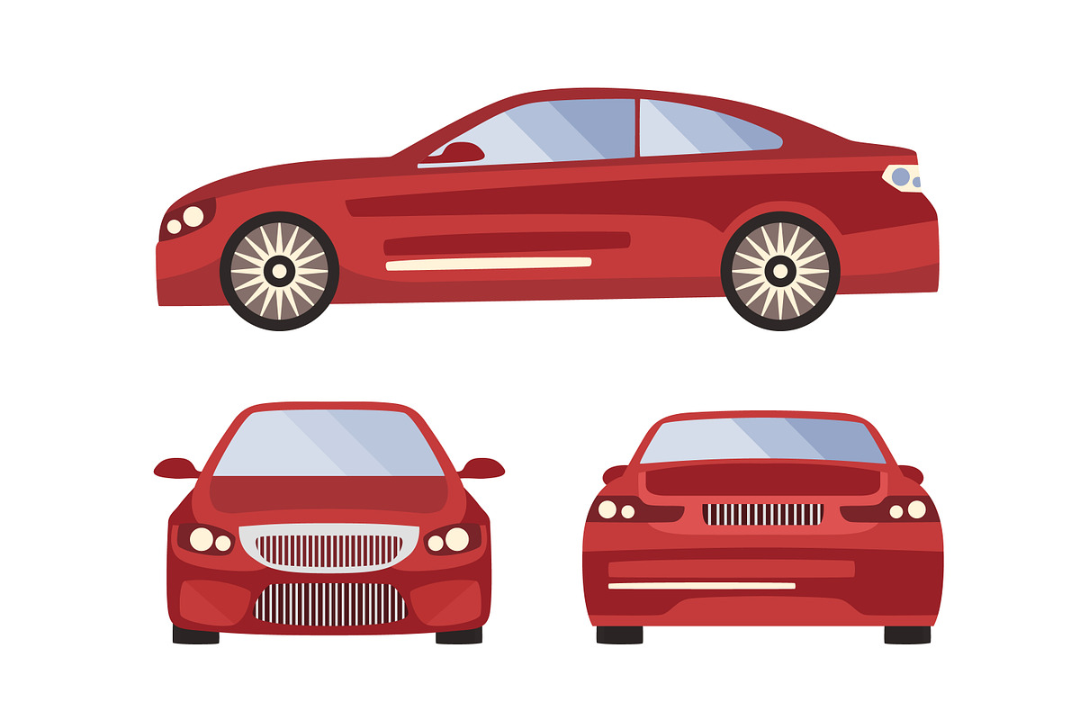 Red car, a Transportation Illustration by Good Studio (Photo 1 of 3)