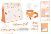 Fall School Girl: Cozy Study Clipart, an Object Graphic by Ruslana Lubenets (Thumbnail 10 of 13)