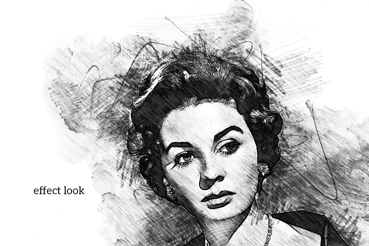 Modern Pencil Sketch PS Action preview 5