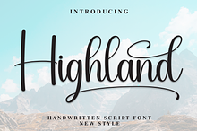 Highland | Script Font