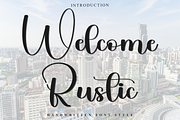 Welcome Rustic, a Handwritten Font by InermediaSTUDIO (Thumbnail 1 of 8)