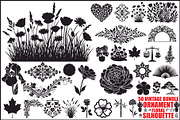 Floral Ornament Silhouette Bundle, an Illustration by BIPLOB EXPERT (Thumbnail 1 of 51)