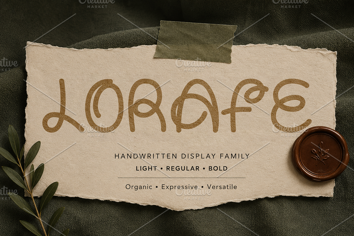 Lorafe – Multiweight Decorative Font, a Handwritten Font by Solutype (Photo 12 of 12)