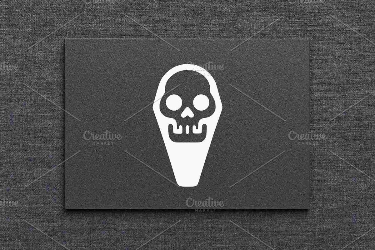Skull Coffin Icon Vector, a Seasonal Illustration by Vectorium Studio (Photo 4 of 4)