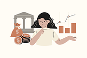 Early Retirement Illustration, an Object Graphic by Jump Studio (Thumbnail 3 of 13)