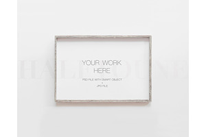 Barn Wood Horizontal Frame Mockup