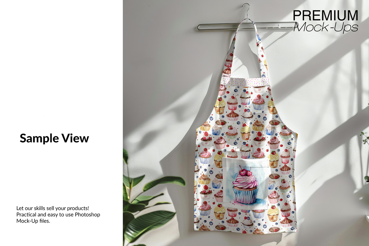 3 Types of Kitchen Apron Mockups, an Apparel Mockup by mock-ups (Photo 8 of 12)