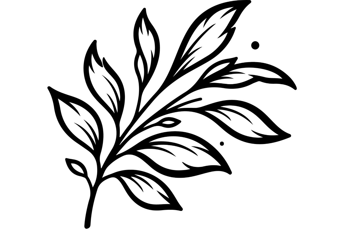 Botanical Leaf Silhouette, an Object Graphic by Creativeshirt (Photo 3 of 19)