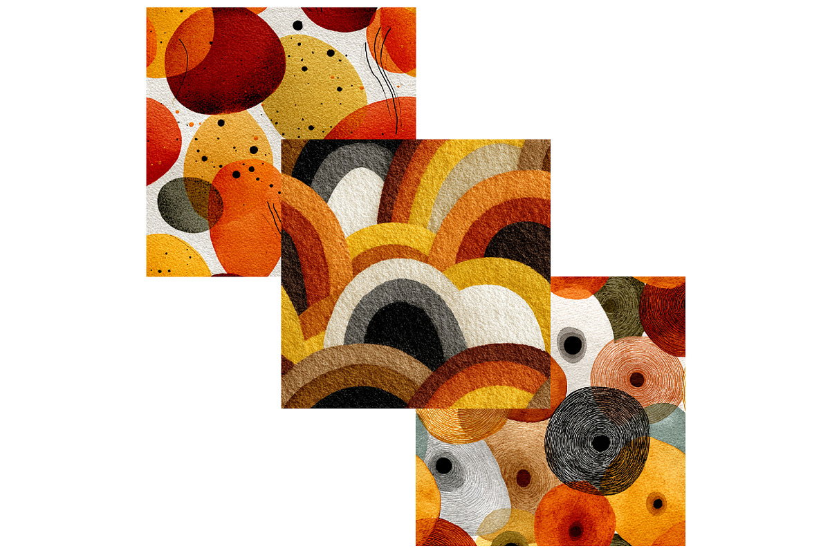 Autumn Abstract Seamless Pattern, a Texture Graphic by CitraGraphics (Photo 6 of 7)