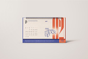 Horizontal Desk Calendar Mockup Set, a Print Template by mockupatelier (Thumbnail 5 of 10)
