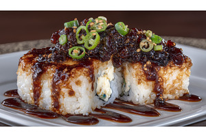 Gourmet rolls, wasabi, and, a Food & Drink Photo by ZinetroN