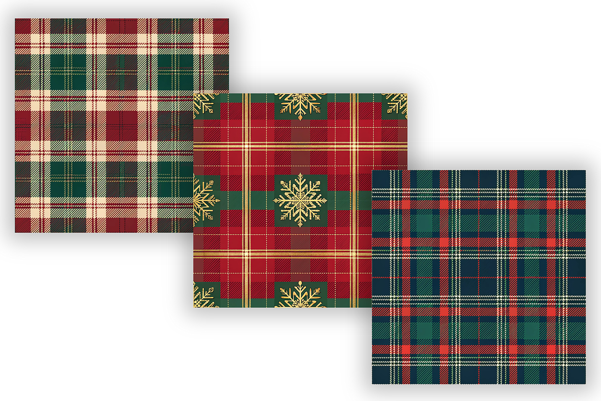 Tartan Plaid Digital Paper, Seamless, a Pattern Graphic by FloridPrintables (Photo 4 of 6)