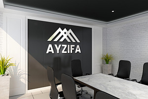 3d Logo Office Meeting Room Mockups